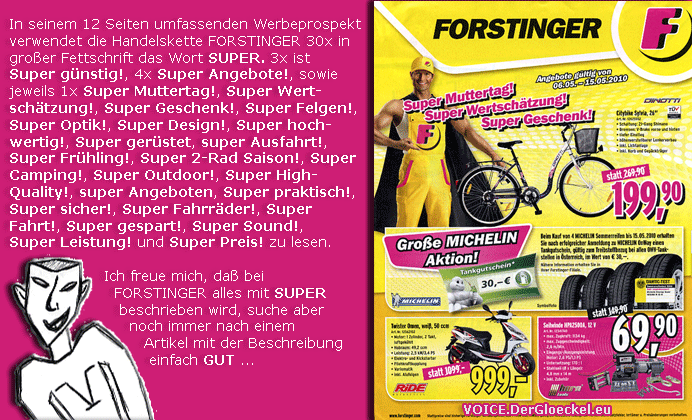 Forstinger-Werbung