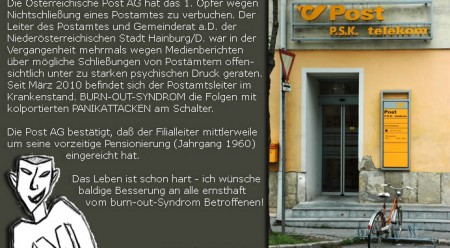 burn-out-Syndrom bei Post AG
